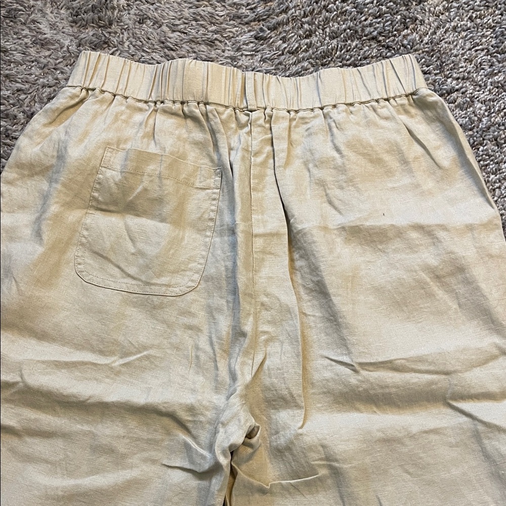 Quince Women's Cropped Linen Pants - Picture 5 of 5